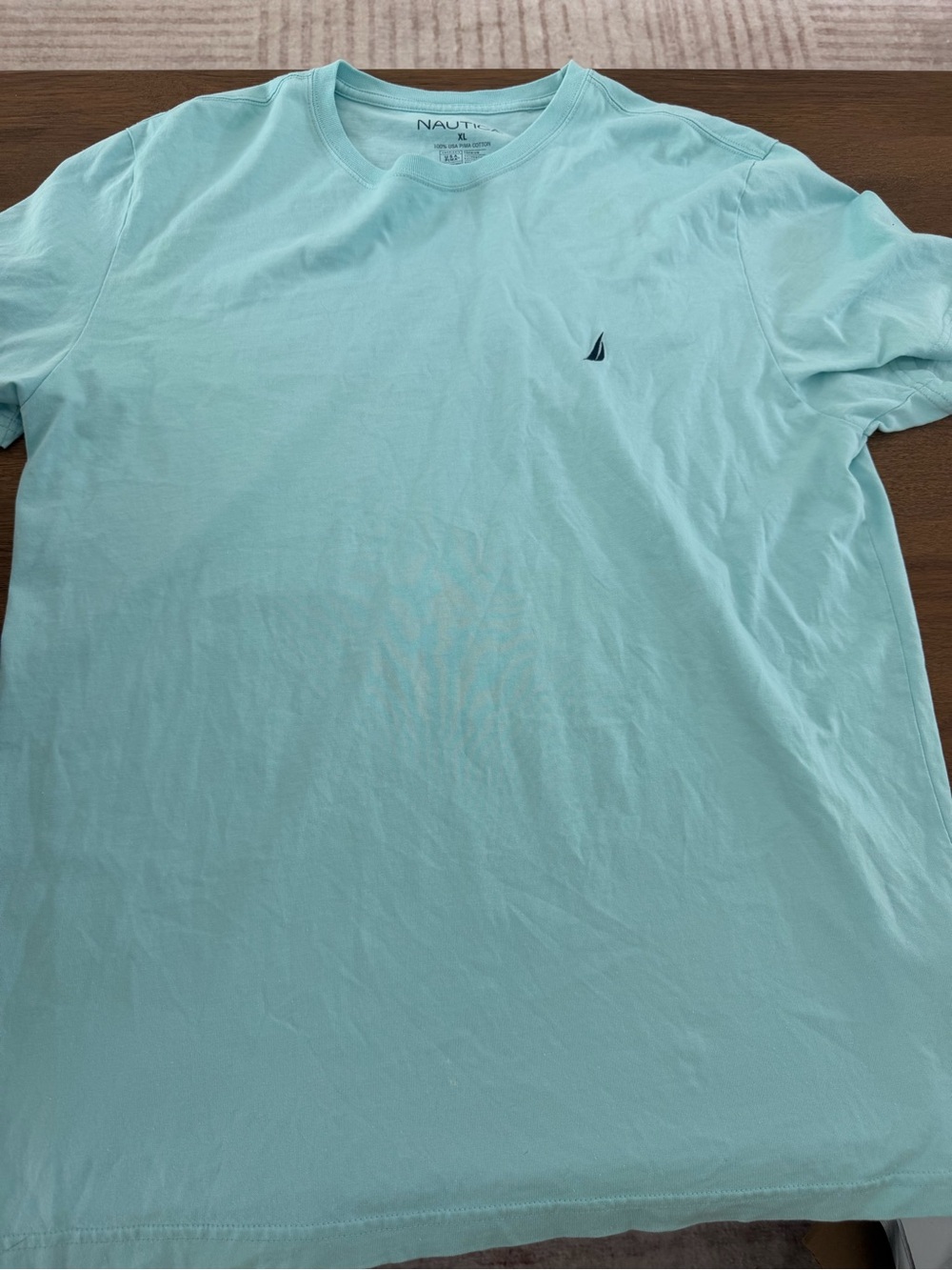 Nautica Men’s Light Blue Crewneck T‑Shirt
